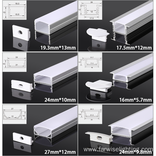 W19 H20 extrusion milky LED led diffuser